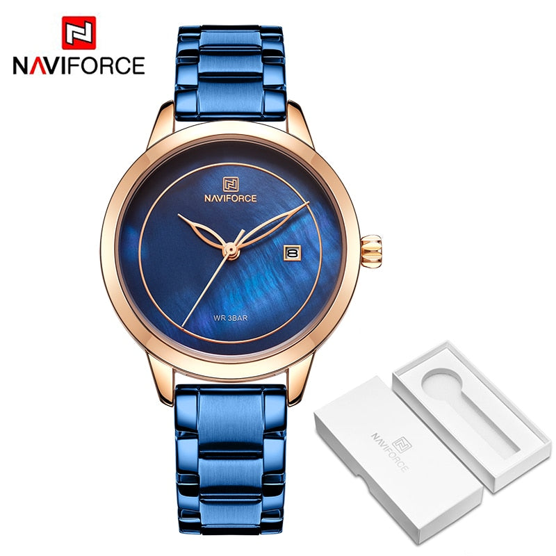 NAVIFORCE Top Brand Luxury Women Watches Waterproof Fashion Ladies Watch Woman Quartz Wrist Watch Relogio Feminino Montre Femme - TIKIJTRONICS # 0