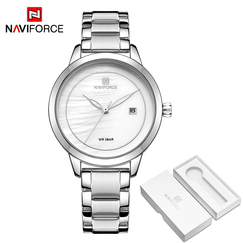 NAVIFORCE Top Brand Luxury Women Watches Waterproof Fashion Ladies Watch Woman Quartz Wrist Watch Relogio Feminino Montre Femme - TIKIJTRONICS # 0