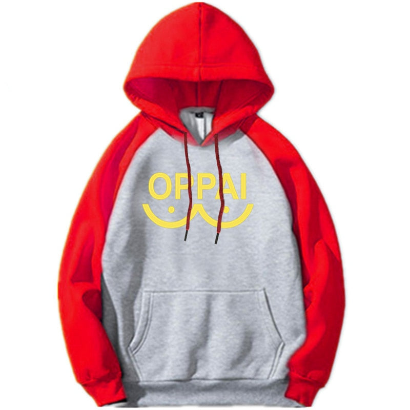 NEW Anime One Punch man Saitama Oppai Hoodie Hooded Women Men Sweatshirt Hoodie Cosplay Costume New Splice Hip Hop Pullover 2020 - TIKIJTRONICS # 0