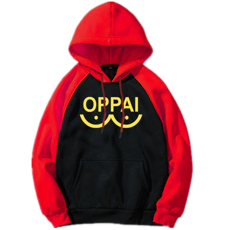 NEW Anime One Punch man Saitama Oppai Hoodie Hooded Women Men Sweatshirt Hoodie Cosplay Costume New Splice Hip Hop Pullover 2020 - TIKIJTRONICS # 0