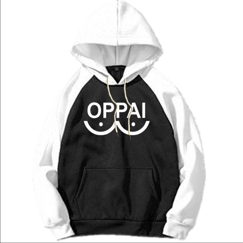 NEW Anime One Punch man Saitama Oppai Hoodie Hooded Women Men Sweatshirt Hoodie Cosplay Costume New Splice Hip Hop Pullover 2020 - TIKIJTRONICS # 0