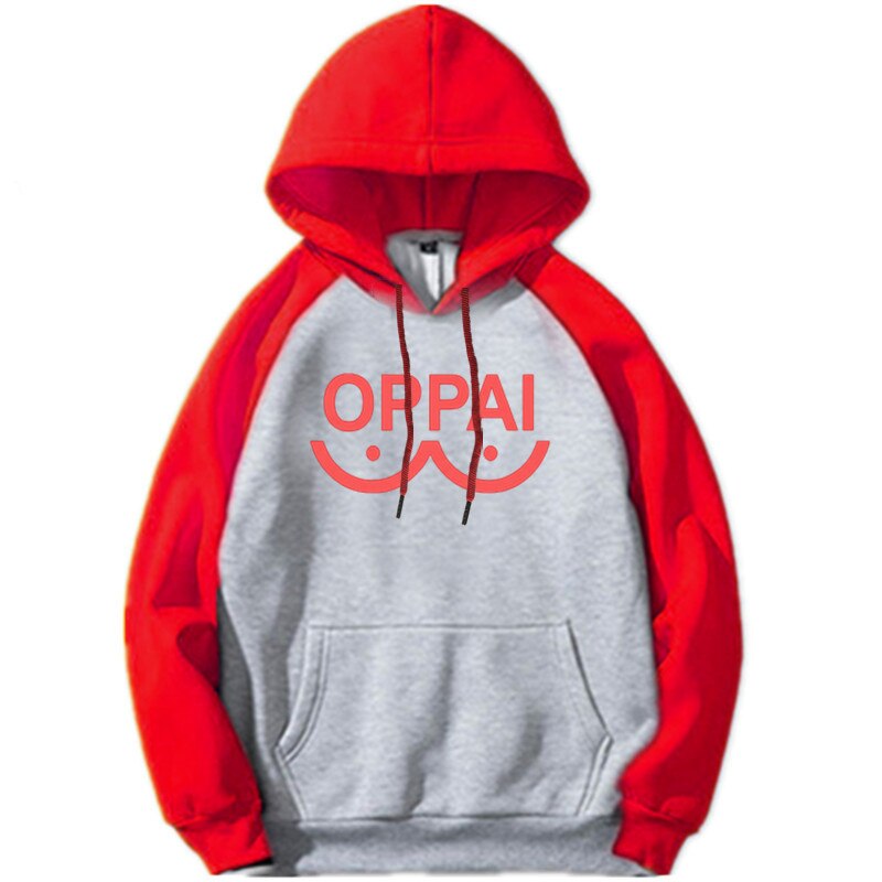 NEW Anime One Punch man Saitama Oppai Hoodie Hooded Women Men Sweatshirt Hoodie Cosplay Costume New Splice Hip Hop Pullover 2020 - TIKIJTRONICS # 0