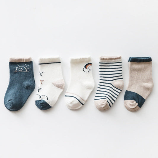 New 5Pairs/lot Infant Baby Socks Winter Autumn Baby Socks for Girls Cotton Newborn Baby Boy Socks Toddler Baby Boys Accessories - TIKIJTRONICS 0 SPECIFICATIONSseason: baby winter socksnewborn baby socks: socks for babybaby socks: baby socks newbornStyle: NoveltyPattern Type: CartoonModel Number: SU-051Material Composition: CottonMaterial: Cotton,SpandexItem Type: SockGender: UnisexDepartment Name: BabyBrand Name: LAWADKAAge Range: 0-6m,7-12m,13-24m TIKIJTRONICS  (Store description)