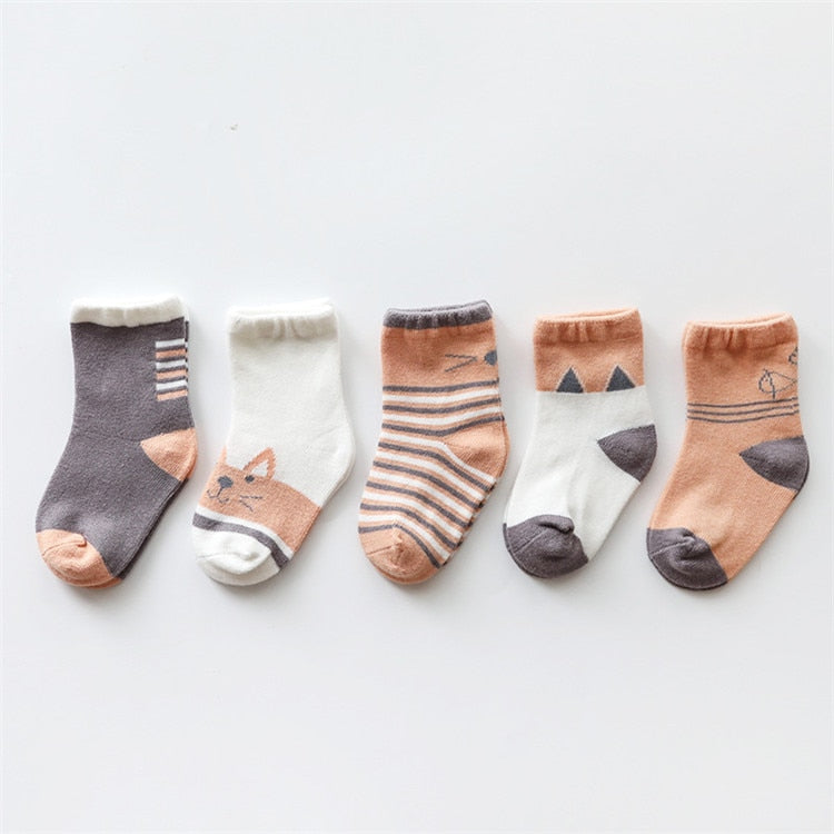 New 5Pairs/lot Infant Baby Socks Winter Autumn Baby Socks for Girls Cotton Newborn Baby Boy Socks Toddler Baby Boys Accessories - TIKIJTRONICS 0 SPECIFICATIONSseason: baby winter socksnewborn baby socks: socks for babybaby socks: baby socks newbornStyle: NoveltyPattern Type: CartoonModel Number: SU-051Material Composition: CottonMaterial: Cotton,SpandexItem Type: SockGender: UnisexDepartment Name: BabyBrand Name: LAWADKAAge Range: 0-6m,7-12m,13-24m TIKIJTRONICS  (Store description)