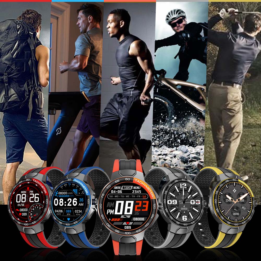 New Bluetooth 5.0 Smart Watch Men IP68 Waterproof 24 Exercise Modes E-15 Smartwatch Women Heart Rate Monitoring for Android Ios - TIKIJTRONICS # 0