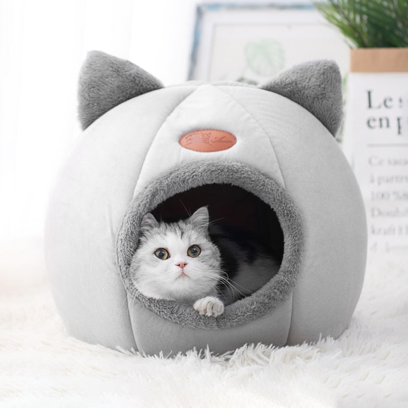 New Deep Sleep Comfort In Winter Cat Bed Iittle Mat Basket Small Dog House Products Pets Tent Cozy Cave Nest Indoor Cama Gato - TIKIJTRONICS # 0