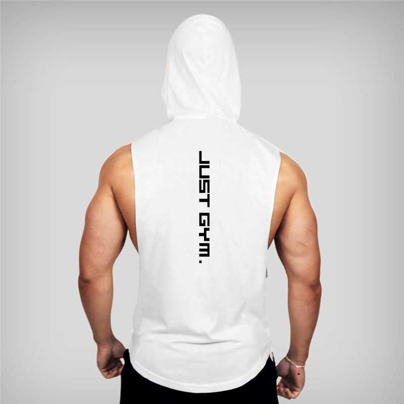 New Fashion Cotton Sleeveless Shirts Gym Hoodies Tank Top Men Fitness Shirt Bodybuilding Singlet Workout Vest Men - TIKIJTRONICS # 0