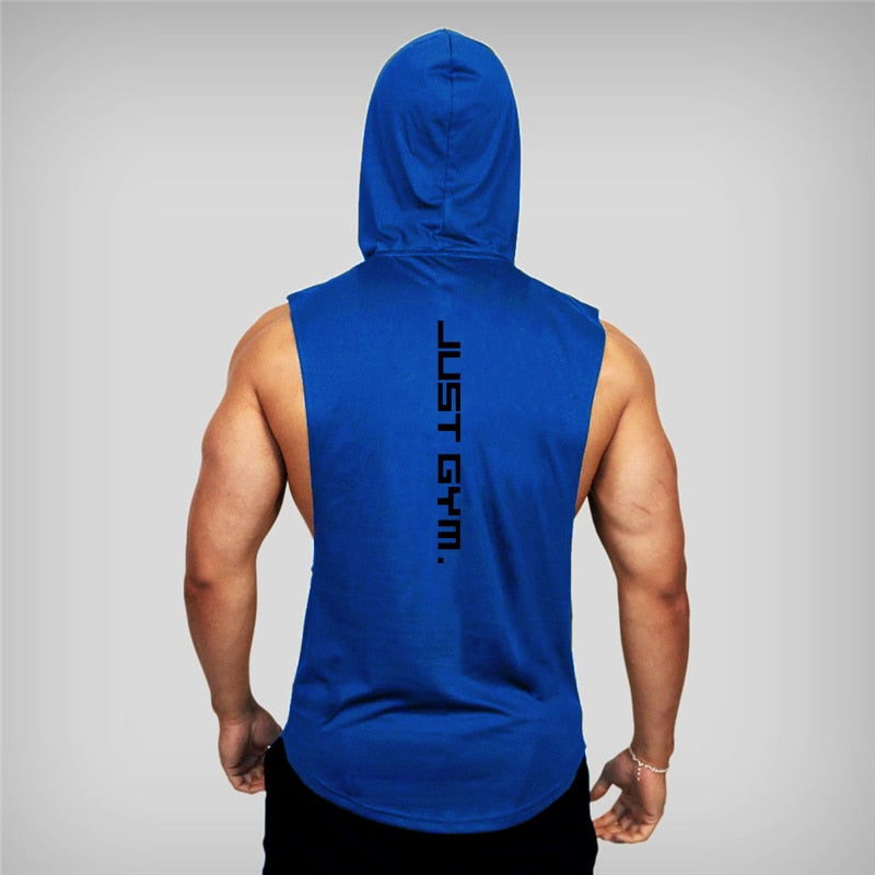 New Fashion Cotton Sleeveless Shirts Gym Hoodies Tank Top Men Fitness Shirt Bodybuilding Singlet Workout Vest Men - TIKIJTRONICS # 0