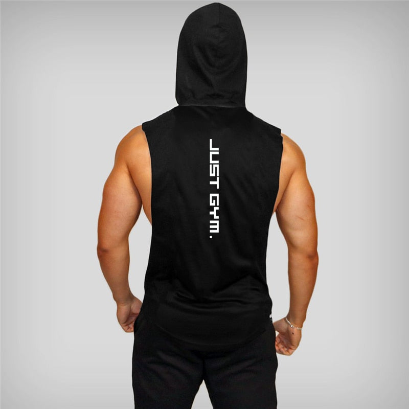 New Fashion Cotton Sleeveless Shirts Gym Hoodies Tank Top Men Fitness Shirt Bodybuilding Singlet Workout Vest Men - TIKIJTRONICS # 0