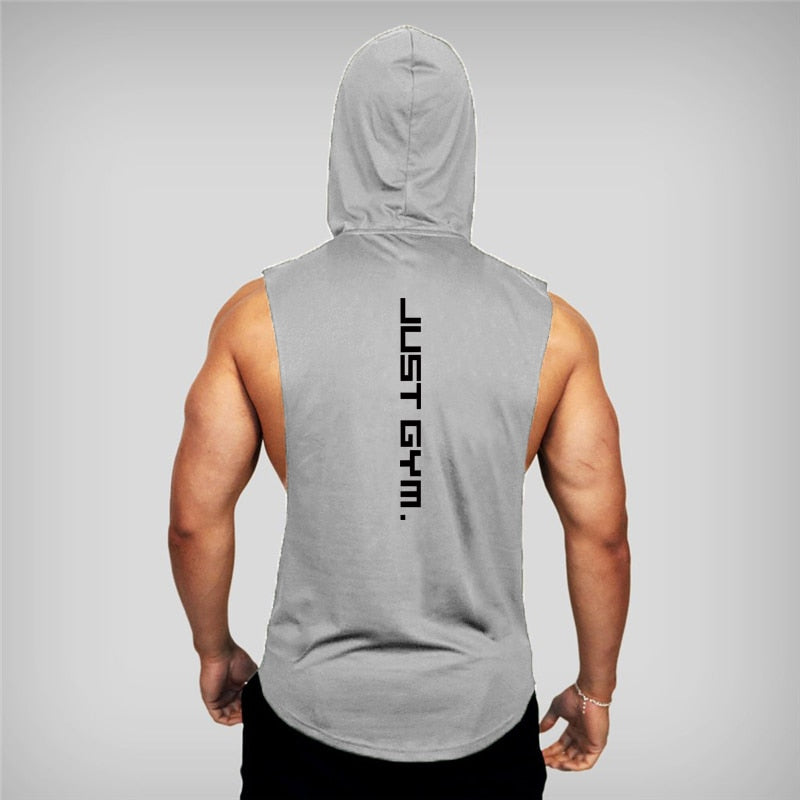 New Fashion Cotton Sleeveless Shirts Gym Hoodies Tank Top Men Fitness Shirt Bodybuilding Singlet Workout Vest Men - TIKIJTRONICS # 0