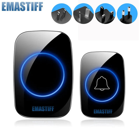 New Home Welcome Doorbell  Intelligent Wireless Doorbell Waterproof 300M Remote EU AU UK US Plug smart Door Bell Chime - TIKIJTRONICS # 0