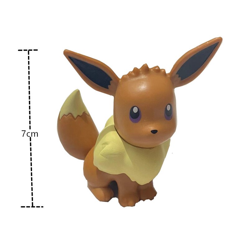 New Pokemon Anime Figure Pikachu Charmander Squirtle Bulbasaur Eevee Mew Gengar Cute Doll Pet Action Collect Model Kids Toy Gift - TIKIJTRONICS # 0