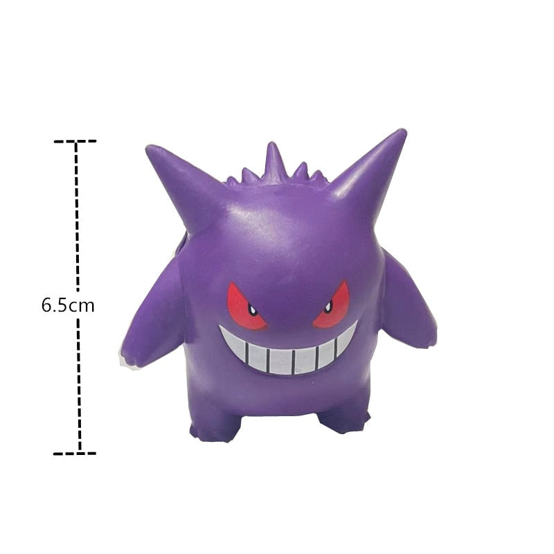 New Pokemon Anime Figure Pikachu Charmander Squirtle Bulbasaur Eevee Mew Gengar Cute Doll Pet Action Collect Model Kids Toy Gift - TIKIJTRONICS # 0