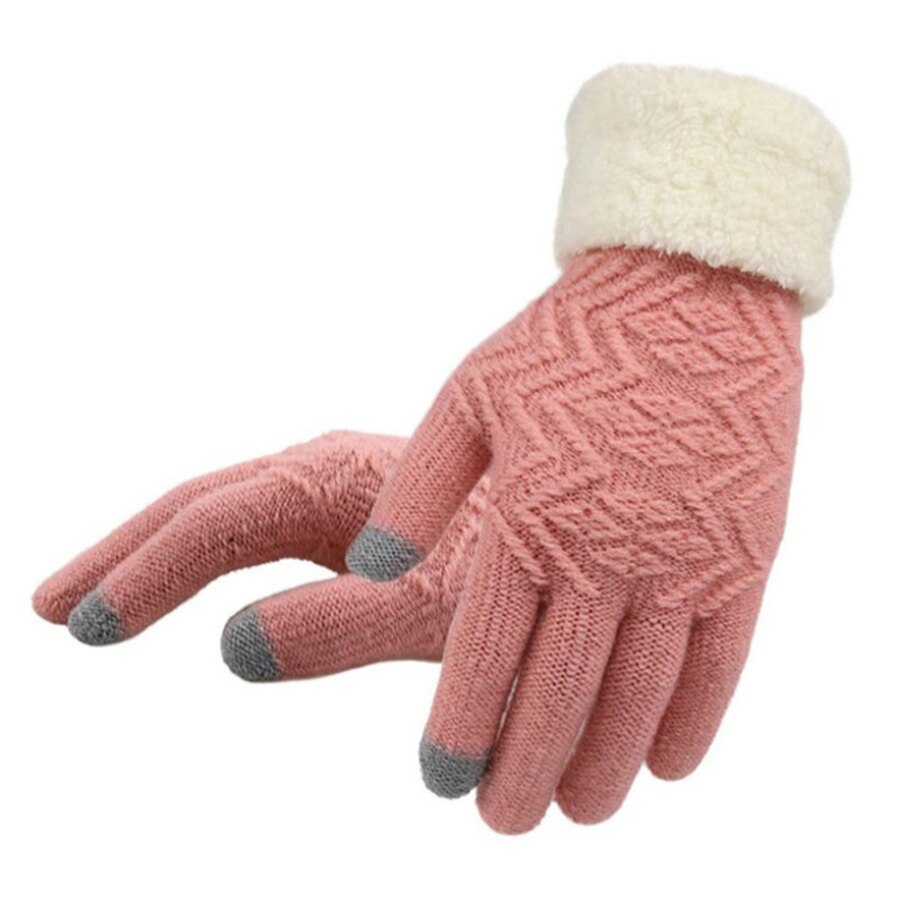 New Winter Warm Knitted Gloves Women Fashion  Knit Gloves Mittens  Female thick Plush Wrist  Driving Glove Wholesale - TIKIJTRONICS 0 SPECIFICATIONSWeight: 60 gStyle: FashionSize: Free size (21.5*10 cm)Season: Spring, Autumn, WinterPattern Type: SolidOrigin: Mainland ChinaName: ouch Screen Knitted Gloves WomenModel Number: G001Material: AcrylicItem Type: Gloves & MittensGloves Length: WristGender: WOMENDepartment Name: AdultBrand Name: Speelk TIKIJTRONICS  (Store description)