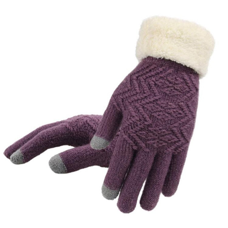 New Winter Warm Knitted Gloves Women Fashion  Knit Gloves Mittens  Female thick Plush Wrist  Driving Glove Wholesale - TIKIJTRONICS 0 SPECIFICATIONSWeight: 60 gStyle: FashionSize: Free size (21.5*10 cm)Season: Spring, Autumn, WinterPattern Type: SolidOrigin: Mainland ChinaName: ouch Screen Knitted Gloves WomenModel Number: G001Material: AcrylicItem Type: Gloves & MittensGloves Length: WristGender: WOMENDepartment Name: AdultBrand Name: Speelk TIKIJTRONICS  (Store description)