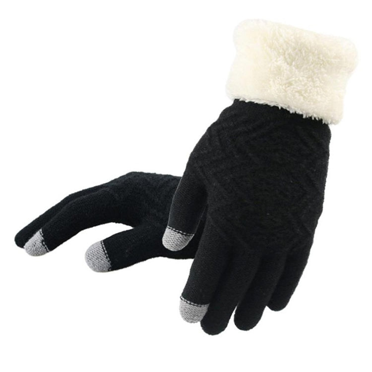 New Winter Warm Knitted Gloves Women Fashion  Knit Gloves Mittens  Female thick Plush Wrist  Driving Glove Wholesale - TIKIJTRONICS 0 SPECIFICATIONSWeight: 60 gStyle: FashionSize: Free size (21.5*10 cm)Season: Spring, Autumn, WinterPattern Type: SolidOrigin: Mainland ChinaName: ouch Screen Knitted Gloves WomenModel Number: G001Material: AcrylicItem Type: Gloves & MittensGloves Length: WristGender: WOMENDepartment Name: AdultBrand Name: Speelk TIKIJTRONICS  (Store description)