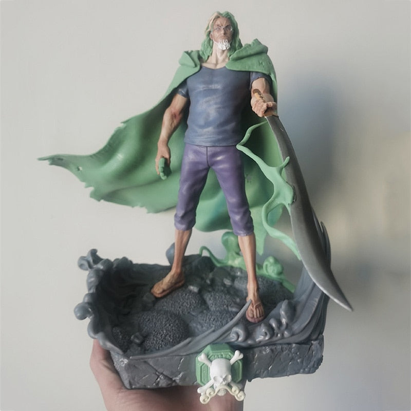 One Piece Figure GK Silvers Rayleigh Action Figure The Grandline Men Luffy Master Silvers Rayleigh 28cm PVC Anime Model Toy Gift - TIKIJTRONICS # 0