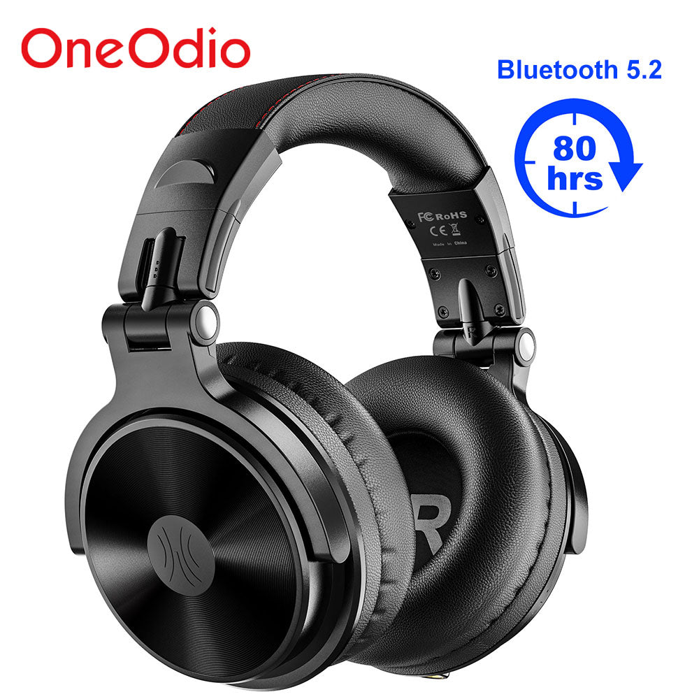 Oneodio Pro-C Wireless Headphones With Microphone 110H PlayTime Bluetooth 5.2 Foldable Deep Bass Stereo Earphones For PC Phone - TIKIJTRONICS # 0