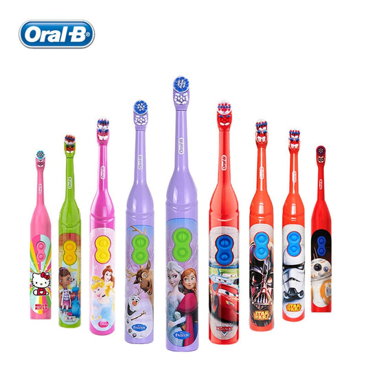 Oral B Electric Toothbrush Kids Rotation Vitality Cartoon Soft  Bristles Battery Powered Tooth Brush for Children Oral Gum Care - TIKIJTRONICS # 0