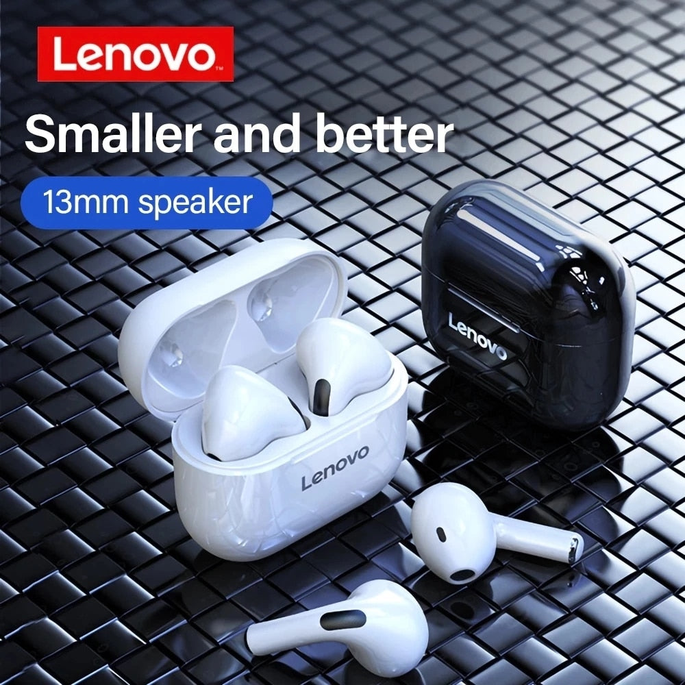 Original Lenovo LP40 wireless headphones TWS Bluetooth Earphones Touch Control Sport Headset Stereo Earbuds For Phone Android TIKIJTRONICS