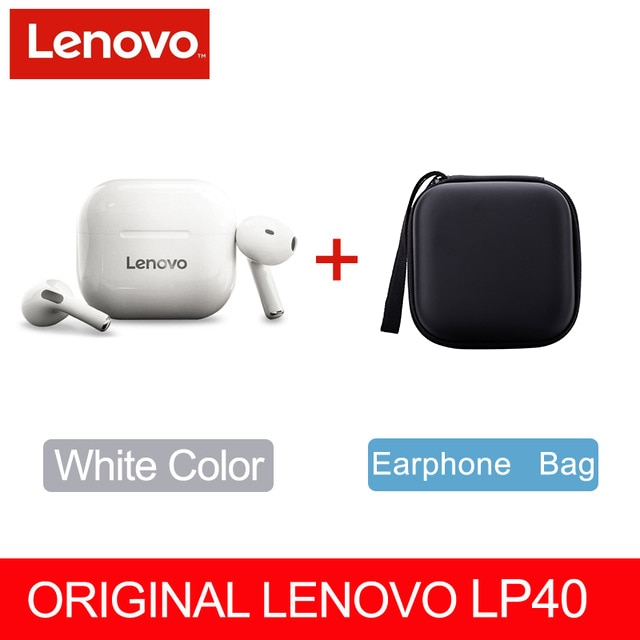 Original Lenovo LP40 wireless headphones TWS Bluetooth Earphones Touch Control Sport Headset Stereo Earbuds For Phone Android - TIKIJTRONICS # 0