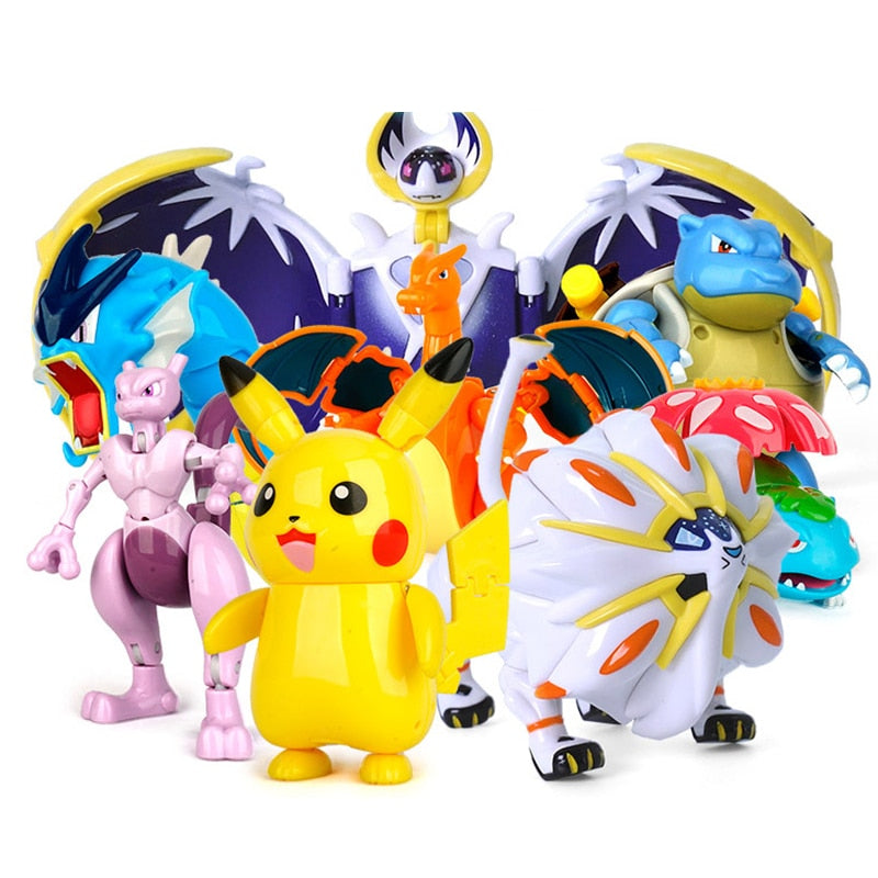 Original POKEMON Toy Pocket Monster Lunala Pikachu Solgaleo Charizard Action Figure Model Anime One Piece Toy For Kids Gift - TIKIJTRONICS # 0