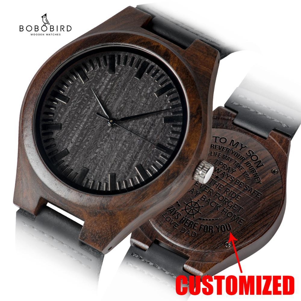 Personalized Engraved Wooden Watches Gifts For Dad,,Mom, friends, Birthday,Anniversary Day,Groomsman Gift - Premium 0 from TIKIJTRONICS - Just $25.19! Shop now at TIKIJTRONICS