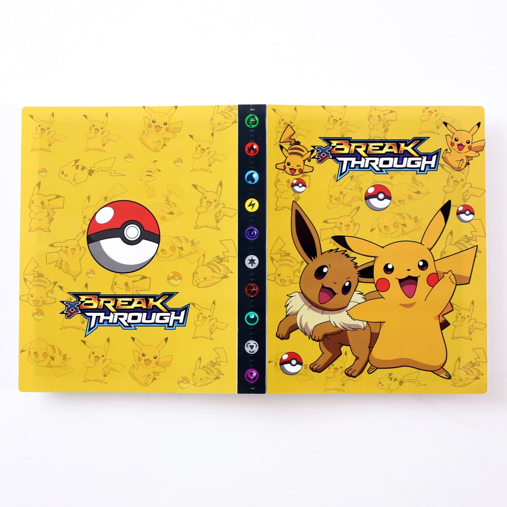 Pokemon Album Cards Book Map Letter Holder Binder Cartoon TAKARA TOMY New Anime 240PCS VMAX GX EX Collection Folder Kid Toy Gift TIKIJTRONICS