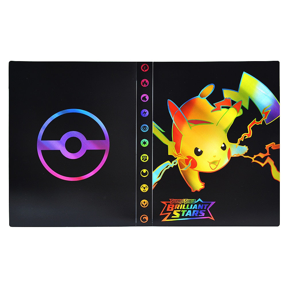 Pokemon Album Cards Book Map Letter Holder Binder Cartoon TAKARA TOMY New Anime 240PCS VMAX GX EX Collection Folder Kid Toy Gift TIKIJTRONICS