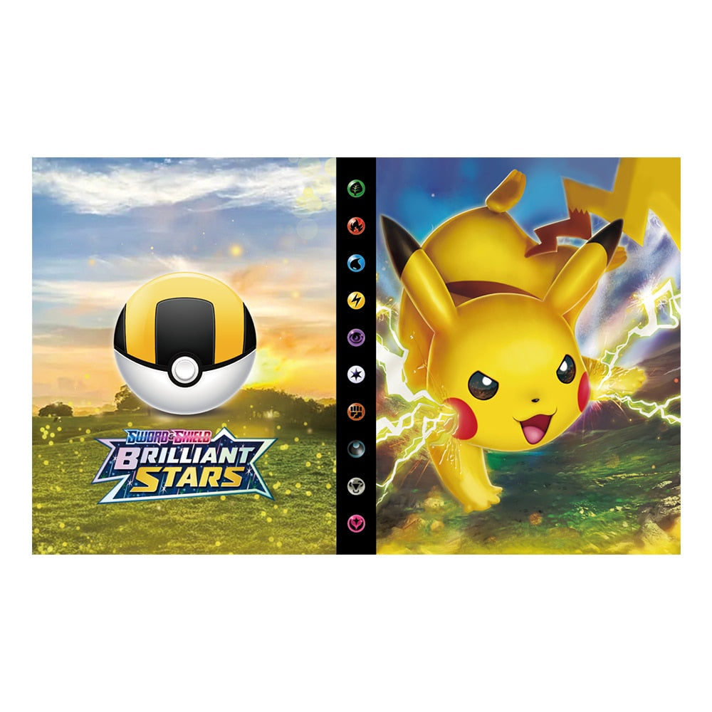 Pokemon Album Cards Book Map Letter Holder Binder Cartoon TAKARA TOMY New Anime 240PCS VMAX GX EX Collection Folder Kid Toy Gift - TIKIJTRONICS # 0