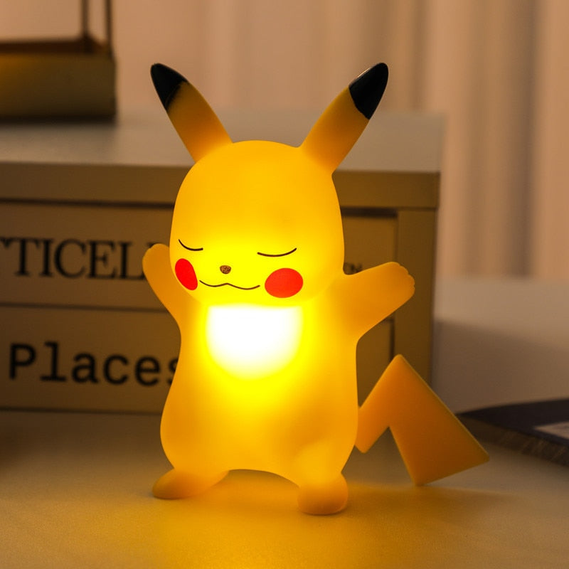 Pokemon Led Night Light Lamp Pikachu Cute Anime Soft Light Kids Bedroom Bedside Room Decoration Toys Gift - TIKIJTRONICS # 0