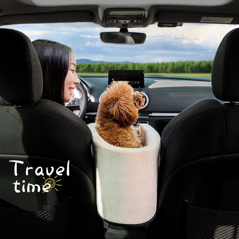 Portable Cat Dog Bed Travel Central Control Car Safety Pet Seat Transport Dog Carrier Protector For Small Dog Chihuahua Teddy TIKIJTRONICS