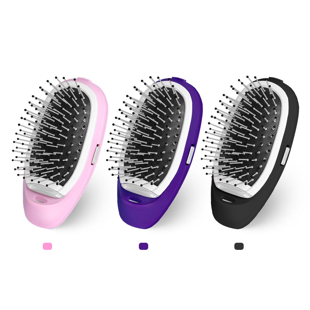 Portable Ionic Hairbrush Electric Negative Ions Hair Comb Anti Static MassageComb US Fast Shipping Styling Tool for Dropshipping - TIKIJTRONICS # 0