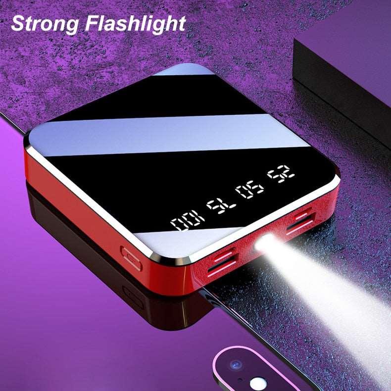 Power Bank Mirror Screen Double USB Flashlight Powerbank For Xiaomi Samsung iPhone 12 - TIKIJTRONICS 0 SPECIFICATIONSType: Solar CellsOrigin: Mainland ChinaNumber of Panels: 0Max. Power: 10WFoldable Solar Panel: NoFlexible Solar Panel: NoCertification: CEBrand Name: LIEFOX TIKIJTRONICS  (Store description)