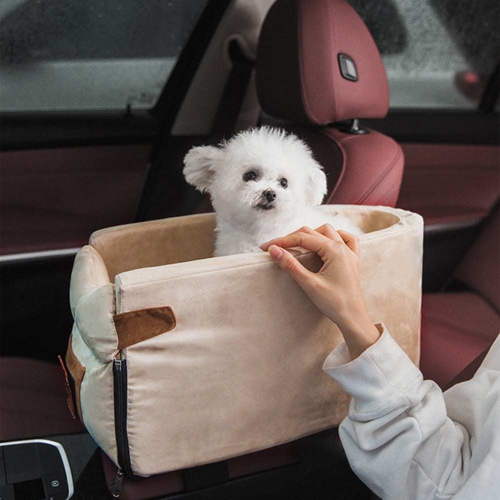 Puppy Cat Bed for Car Portable Dog Bed Travel Dog Carrier Protector for Samll Dogs Safety Car Central Control Pet Seat Chihuahua - TIKIJTRONICS # 0