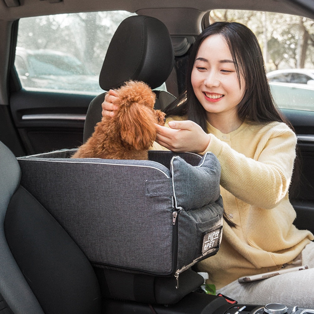 Puppy Cat Bed for Car Portable Dog Bed Travel Dog Carrier Protector for Samll Dogs Safety Car Central Control Pet Seat Chihuahua - TIKIJTRONICS # 0