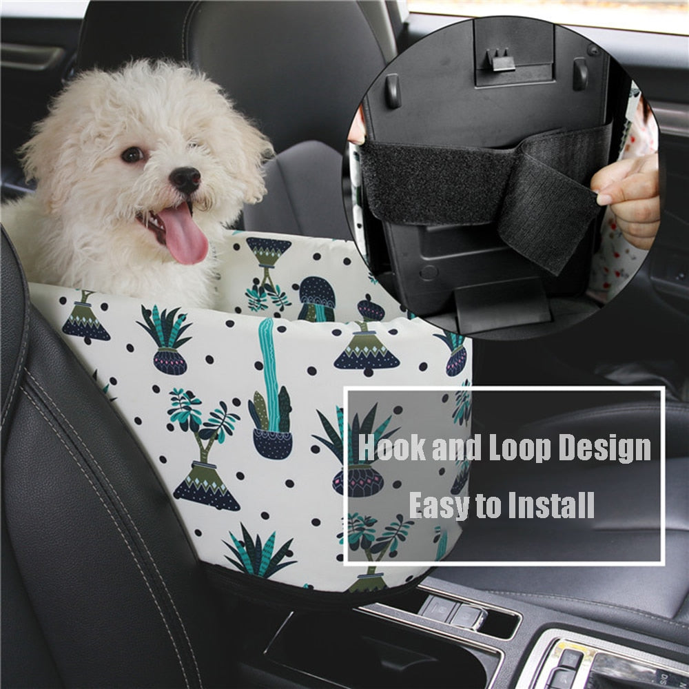 Puppy Cat Bed for Car Portable Dog Bed Travel Dog Carrier Protector for Samll Dogs Safety Car Central Control Pet Seat Chihuahua - TIKIJTRONICS # 0