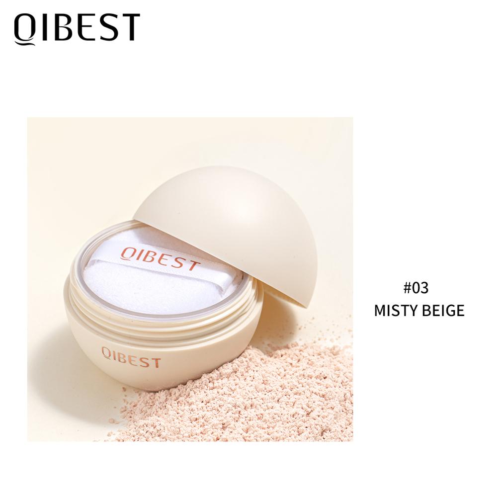 QIBEST Smooth Loose Powder Light Setting Powder Waterproof Face Makeup Oil Control Finish Powder Matte Velvet Face Powder Makeup - TIKIJTRONICS # 0