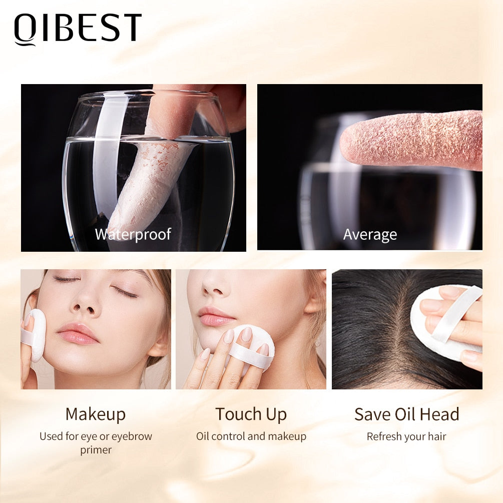 QIBEST Smooth Loose Powder Light Setting Powder Waterproof Face Makeup Oil Control Finish Powder Matte Velvet Face Powder Makeup - TIKIJTRONICS # 0