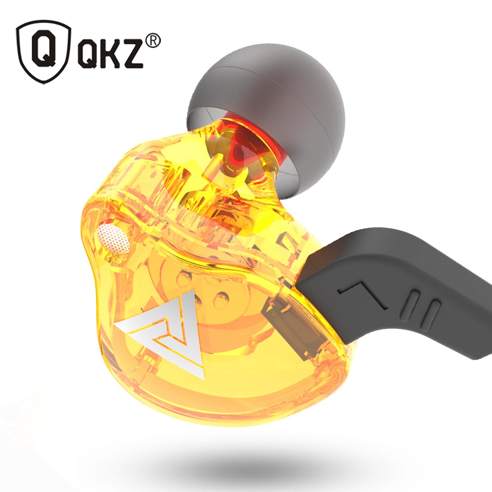 QKZ AK6 ATR HD9 Copper Driver HiFi Sport Headphones In Ear Earphone For Running With Microphone Headset Music Earbuds TIKIJTRONICS