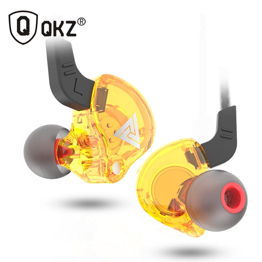 QKZ AK6 ATR HD9 Copper Driver HiFi Sport Headphones In Ear Earphone For Running With Microphone Headset Music Earbuds TIKIJTRONICS