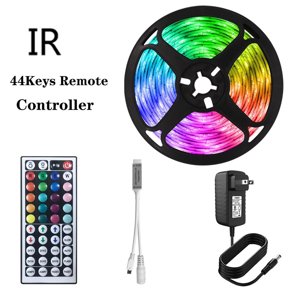 RGB Led Lights for Room Bedroom Decoration Smart Led Strip 12V 5050 Flexible Neon RGB Tape with Bluetooth Music Remote Backlight - TIKIJTRONICS # 0