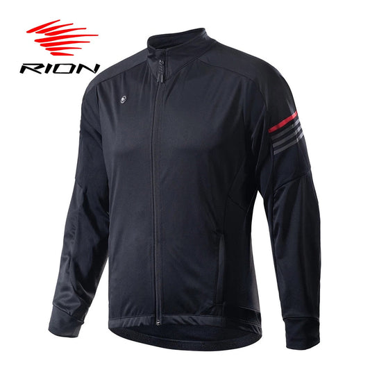 RION Mens Spring Thermal Cycling Jackets MTB Bike Coat Bicycle Clothing Long Sleeve Cycling Jerseys Ciclismo Jacket  with Pocket - TIKIJTRONICS # 0