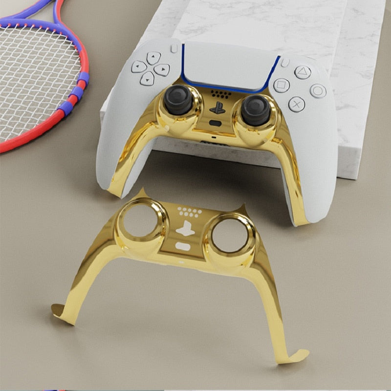 Replacement Panel for PS5 Console Electroplating Gold Faceplate  Skin Plating Shell Golden Case Cover Strip Game  Accessories - TIKIJTRONICS 0 SPECIFICATIONSis_customized: noOrigin: Mainland ChinaModel Number: PS5Edition 2: For PS5 Disc editionEdition 1: For PS5 Digital versionCompatible Sony Model: PS5Compatible Brand/Model: SonyColor 3: Clear ColorColor 2: BlackColor 1: Gold platingBrand Name: BENQING TIKIJTRONICS  (Store description)