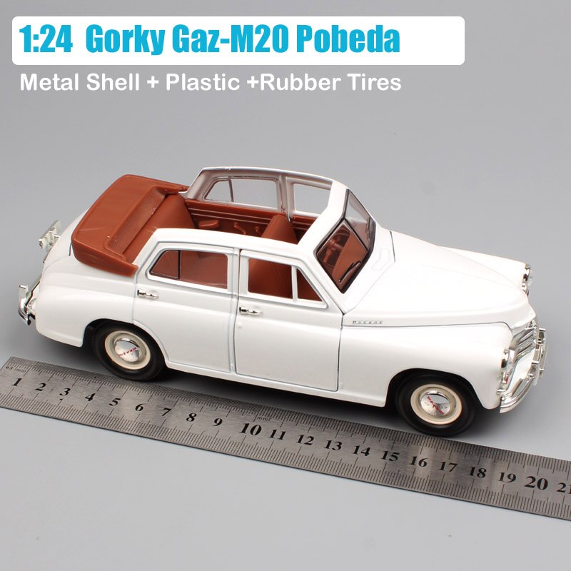 Road Signature 1:24 Scale Russia Soviet Union Gorky Gaz M20 Pobeda Gaz-M20 Cars Sedan Diecast Vehicles Model Toys Gifts Yatming - TIKIJTRONICS 0 SPECIFICATIONSWarning: For Over 3 YearsType: CarTrunk Open: NoScale: 1:24Recommend Age: 12+y,18+Pull Back: NoOriginal Box: YesOrigin: Mainland ChinaModel Number: Gaz M20 PobedaModel Manufacturer: Road SignatureMaterial: MetalHood opens: NoFeatures: DiecastDoor Open: YesBrand Name: Loquatee TIKIJTRONICS  (Store description)