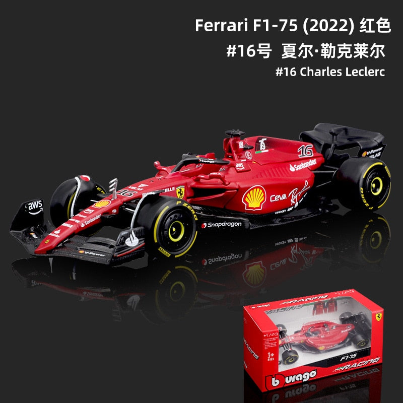 Bburago-coche de carreras RB18 Diecast 1:43, coche de carreras de toro rojo F1, Infiniti, modelo de aleación, juguete de colección de coche diseñado para regalo para niños, 2022 - TIKIJTR