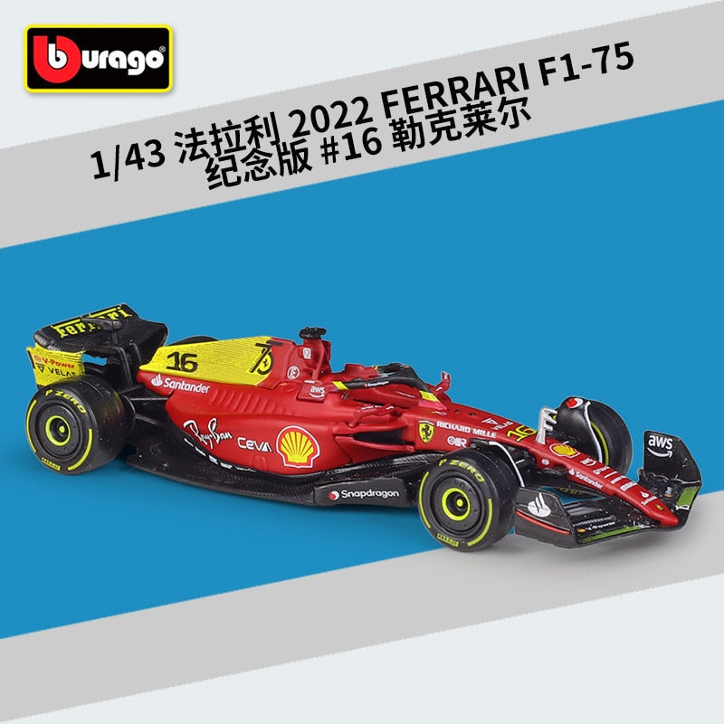 Bburago-coche de carreras RB18 Diecast 1:43, coche de carreras de toro rojo F1, Infiniti, modelo de aleación, juguete de colección de coche diseñado para regalo para niños, 2022 - TIKIJTR