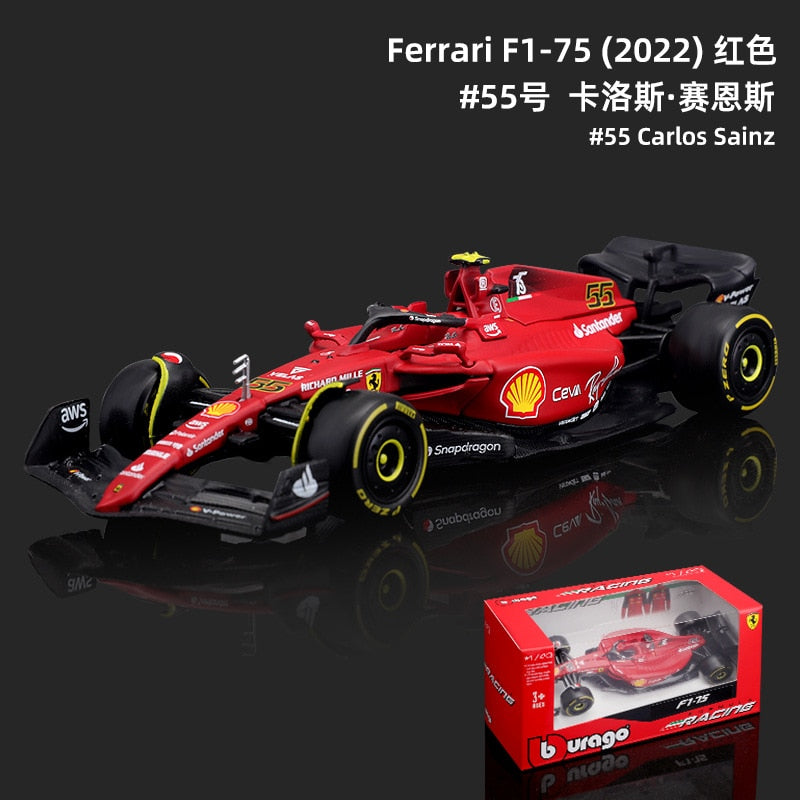 Bburago-coche de carreras RB18 Diecast 1:43, coche de carreras de toro rojo F1, Infiniti, modelo de aleación, juguete de colección de coche diseñado para regalo para niños, 2022 - TIKIJTR