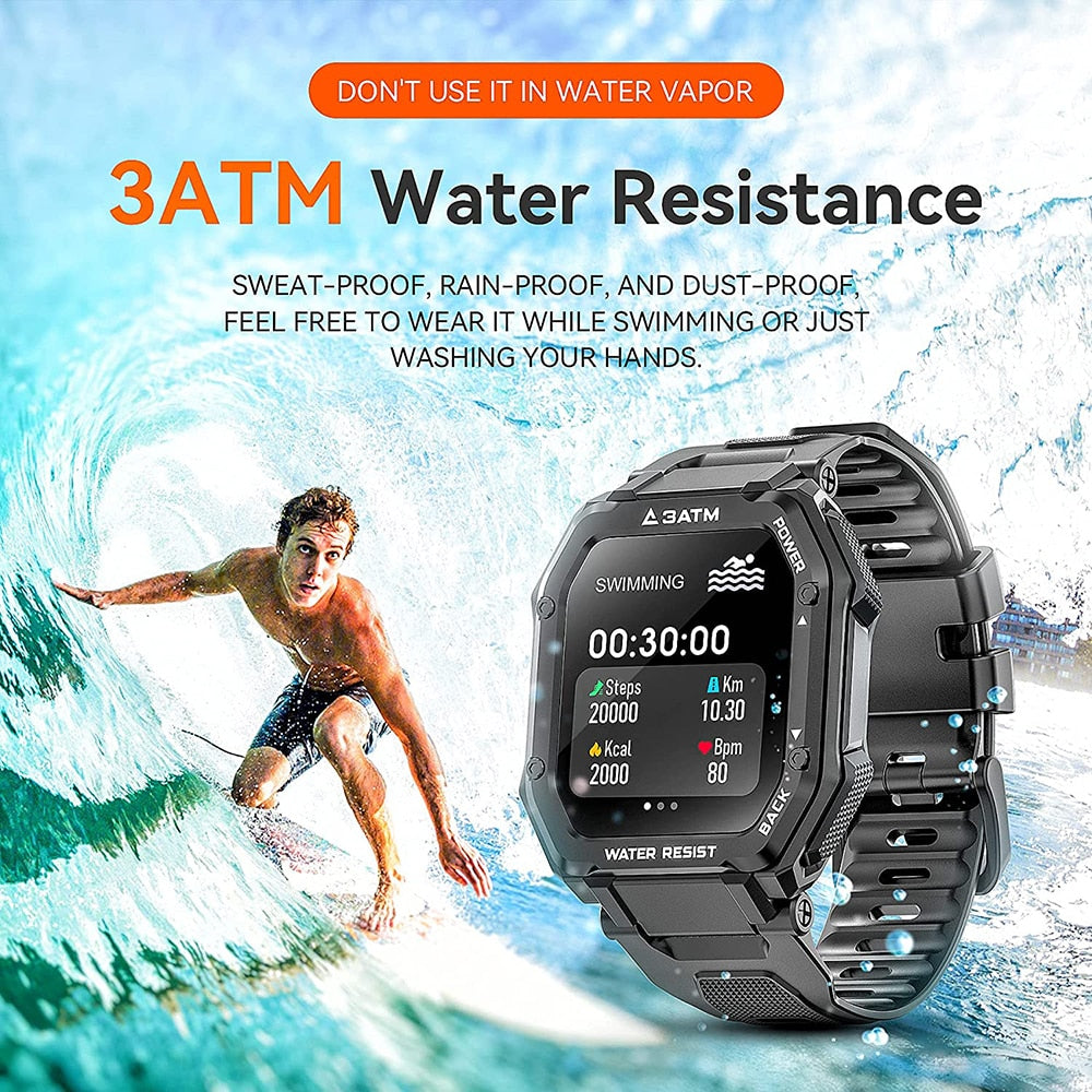 SENBONO 3ATM IP68 Waterproof Smart watch Men Women Fitness Tracker Blood Pressure Monitor Outdoor Sport Dial Call Smartwatch Men - TIKIJTRONICS # 0