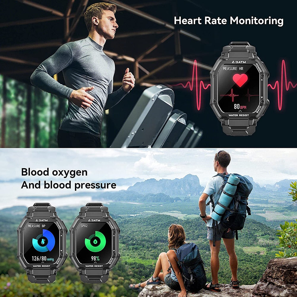 SENBONO 3ATM IP68 Waterproof Smart watch Men Women Fitness Tracker Blood Pressure Monitor Outdoor Sport Dial Call Smartwatch Men - TIKIJTRONICS # 0